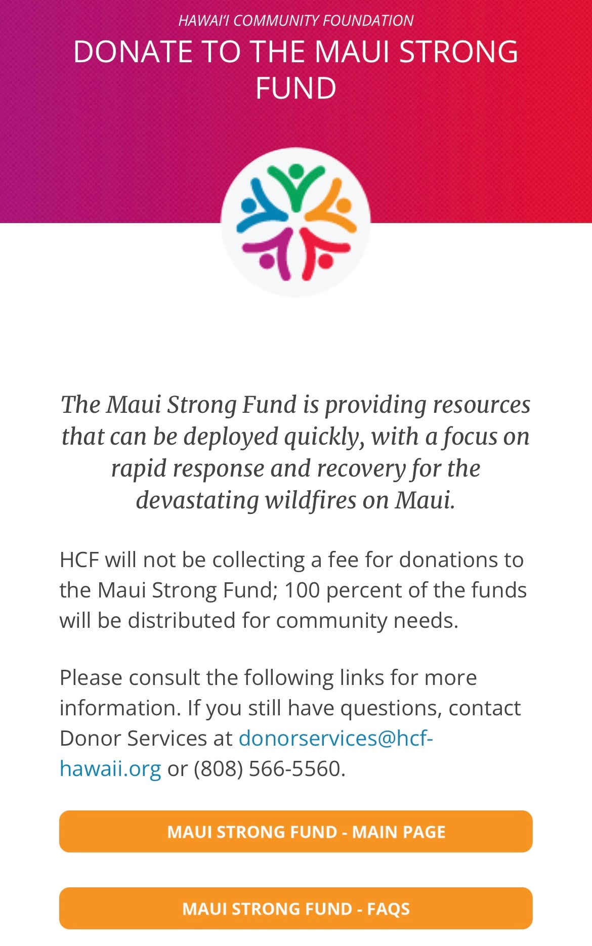 Kōkua Maui - Maui Wildfire Support