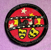 Movies, plays and theater (1.5 inch patch)