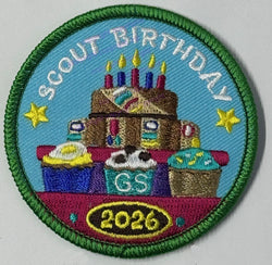 Scout Sunday and Scout Birthday patches DATED 2026