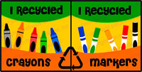 I Recycled Markers/Crayons - Main Image
