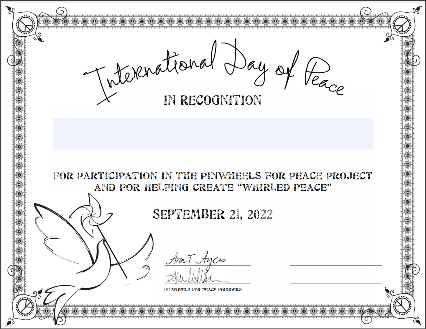 Pinwheels for Peace