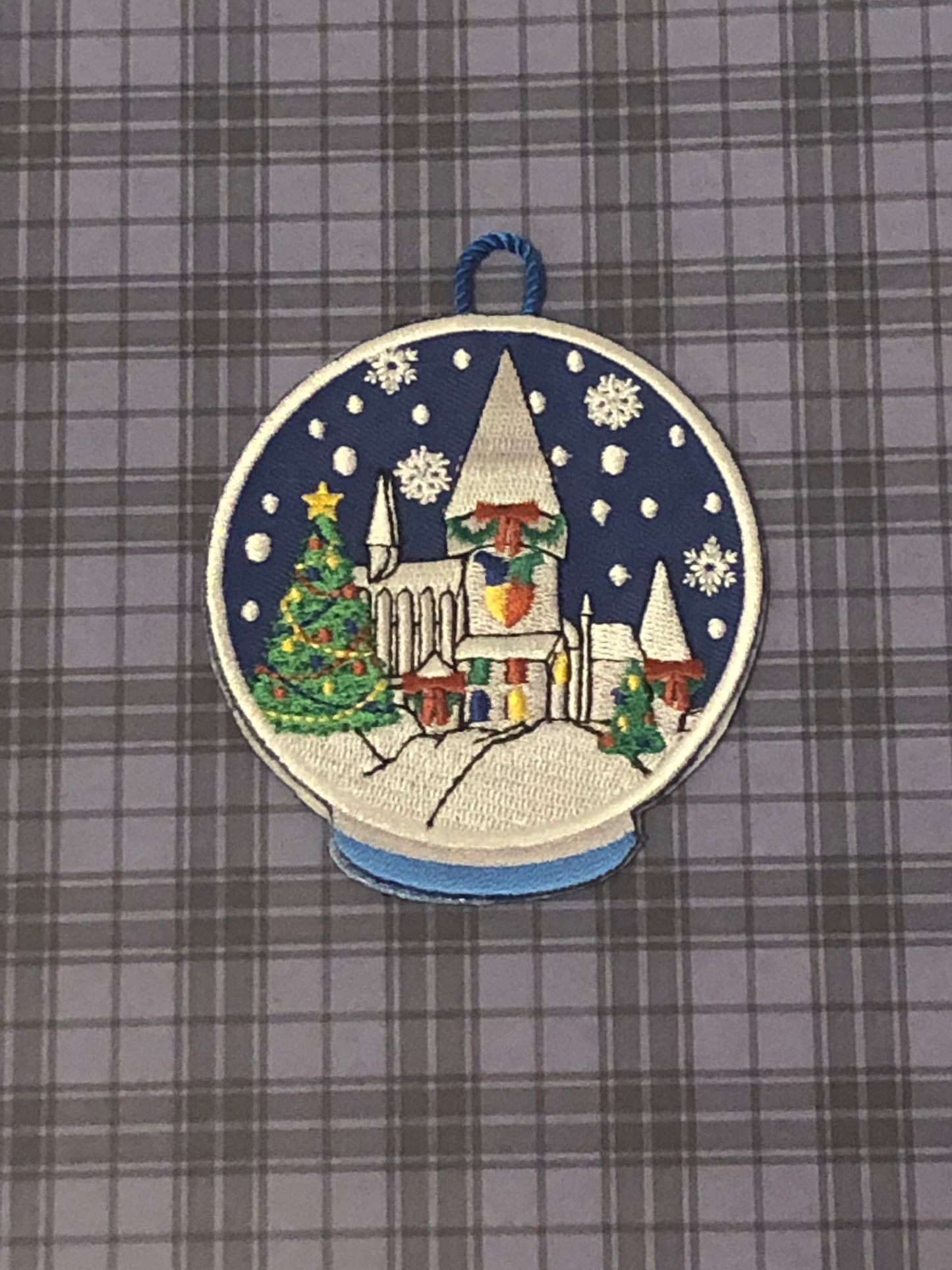 Winter Wizarding Snowglobe Ornament Patch