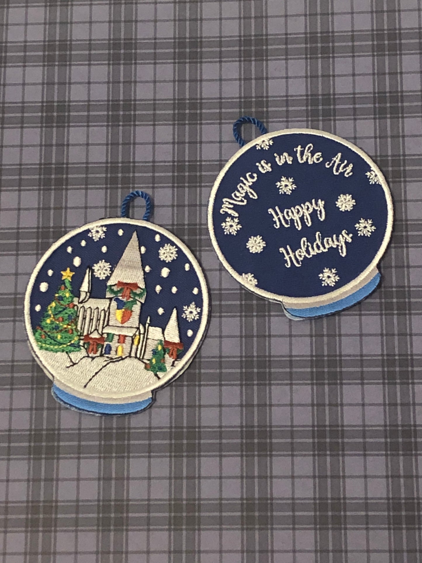 Winter Wizarding Snowglobe Ornament Patch