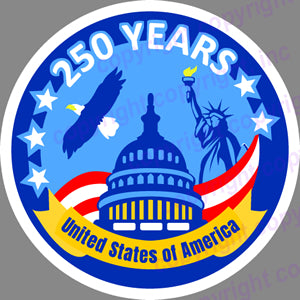 250 YEARS UNITED STATES OF AMERICA PATCH (USA)