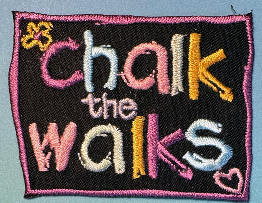 CHALK THE WALKS-IRON ON PATCH