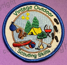 VINTAGE SCOUTING SKILLS PATCHES