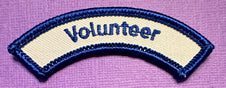 Volunteer Rocker (goes around a circle patch)