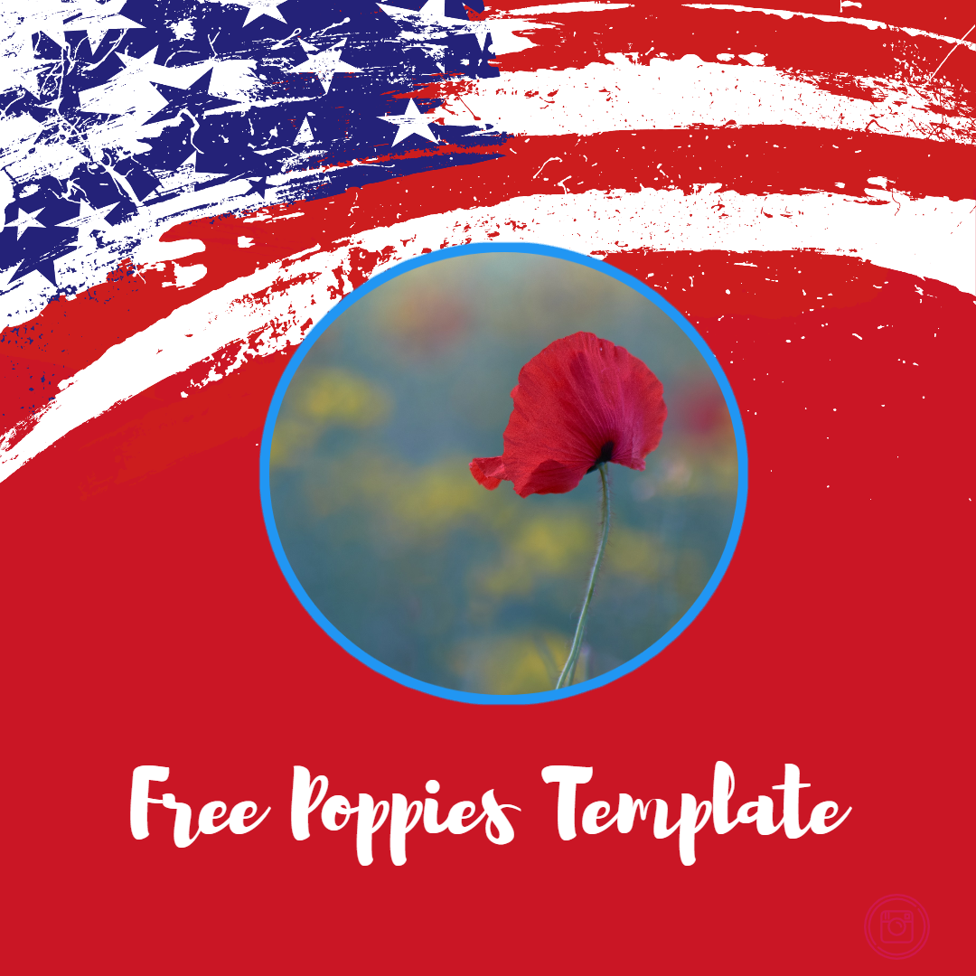 Poppies for the Wall of Valor Kit (FREE Template)