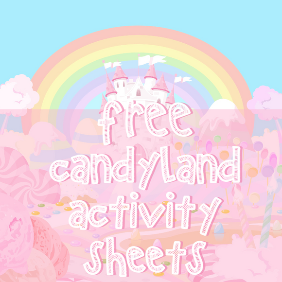 FREE Candyland Activity Sheets