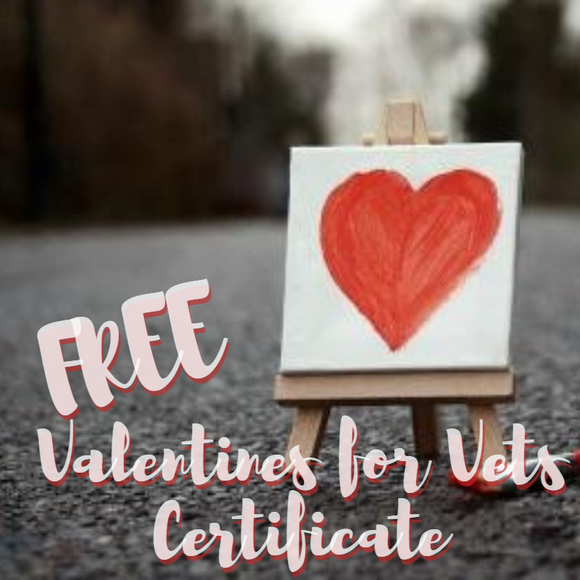 FREE Valentines for Veterans Certificate