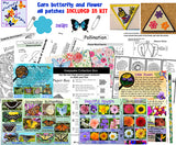 "Butterflies" and "Flowers" Badges and Badge Kits