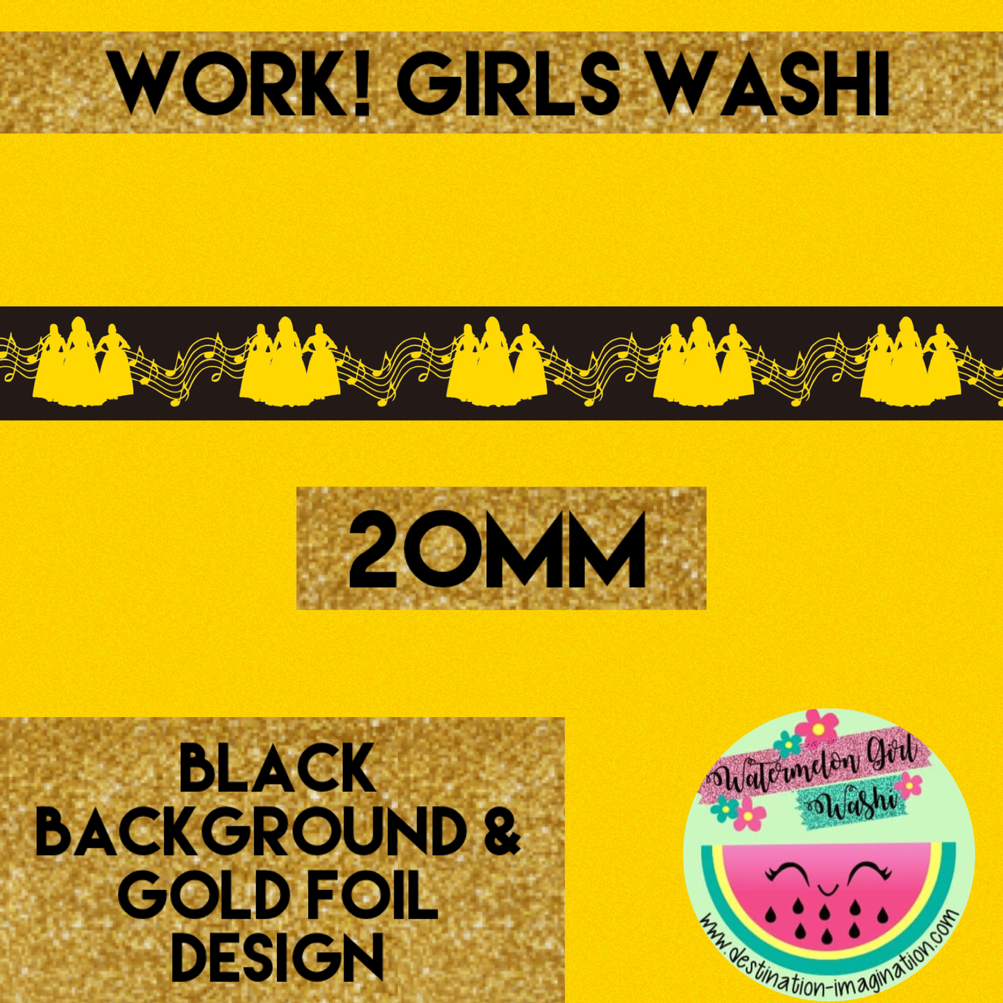 Work! Girls Washi (Hamilton Inspired)