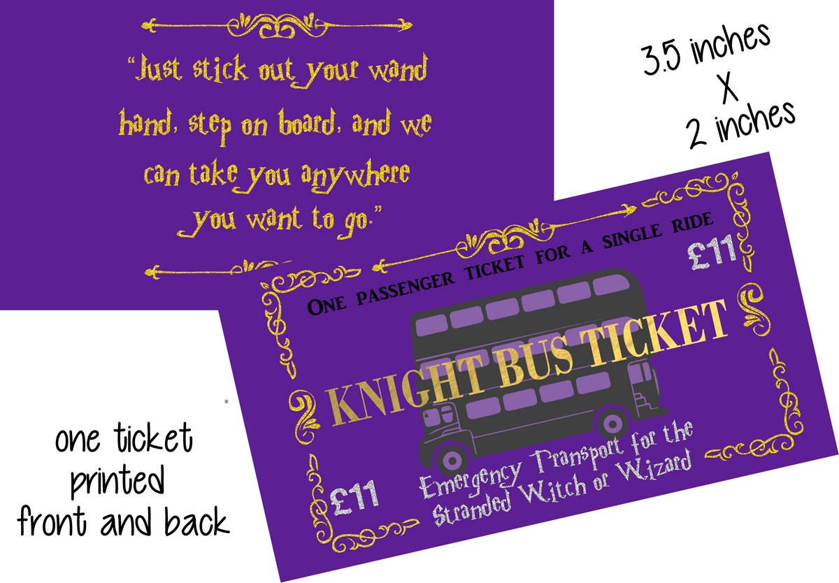 Knight Bus Ticket Destination Imagination!