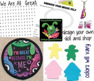 I'm Great Because I'm Me! Patch Kit (Ugly Dolls Inspired)