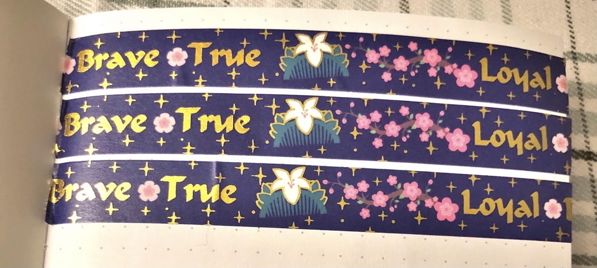 Loyal, Brave, True (Mulan Inspired) Washi