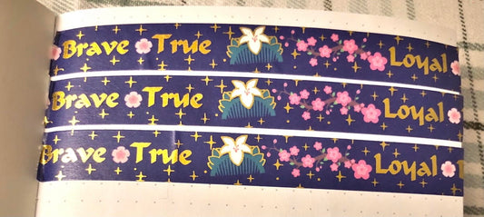 Loyal, Brave, True (Mulan Inspired) Washi